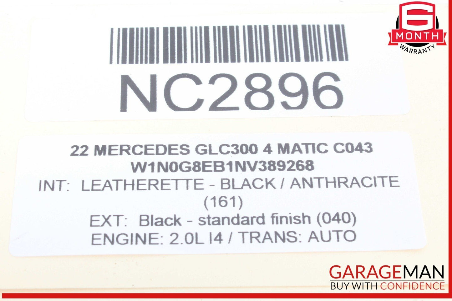16-22 Mercedes X253 GLC300 4MATIC Engine Control Module Unit ECU ECM OEM