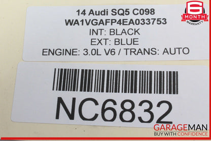 14-17 Audi SQ5 Rear Left Driver Side Door Lock Latch Actuator 8K0839015D OEM