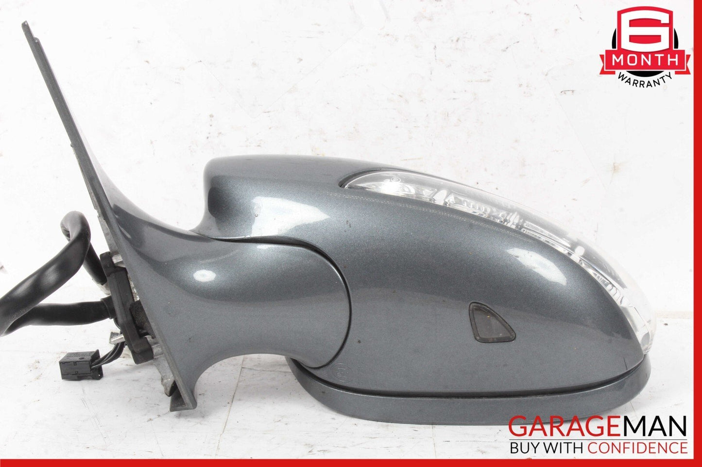 07-09 Mercedes W221 S550 S600 Front Left Driver Side Mirror Rear View Flintgray