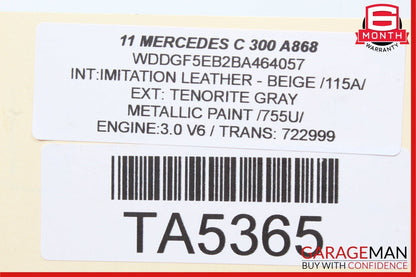 06-12 Mercedes W204 C300 GL450 CL550 Front Left Side Bumper Fog Light Lamp OEM