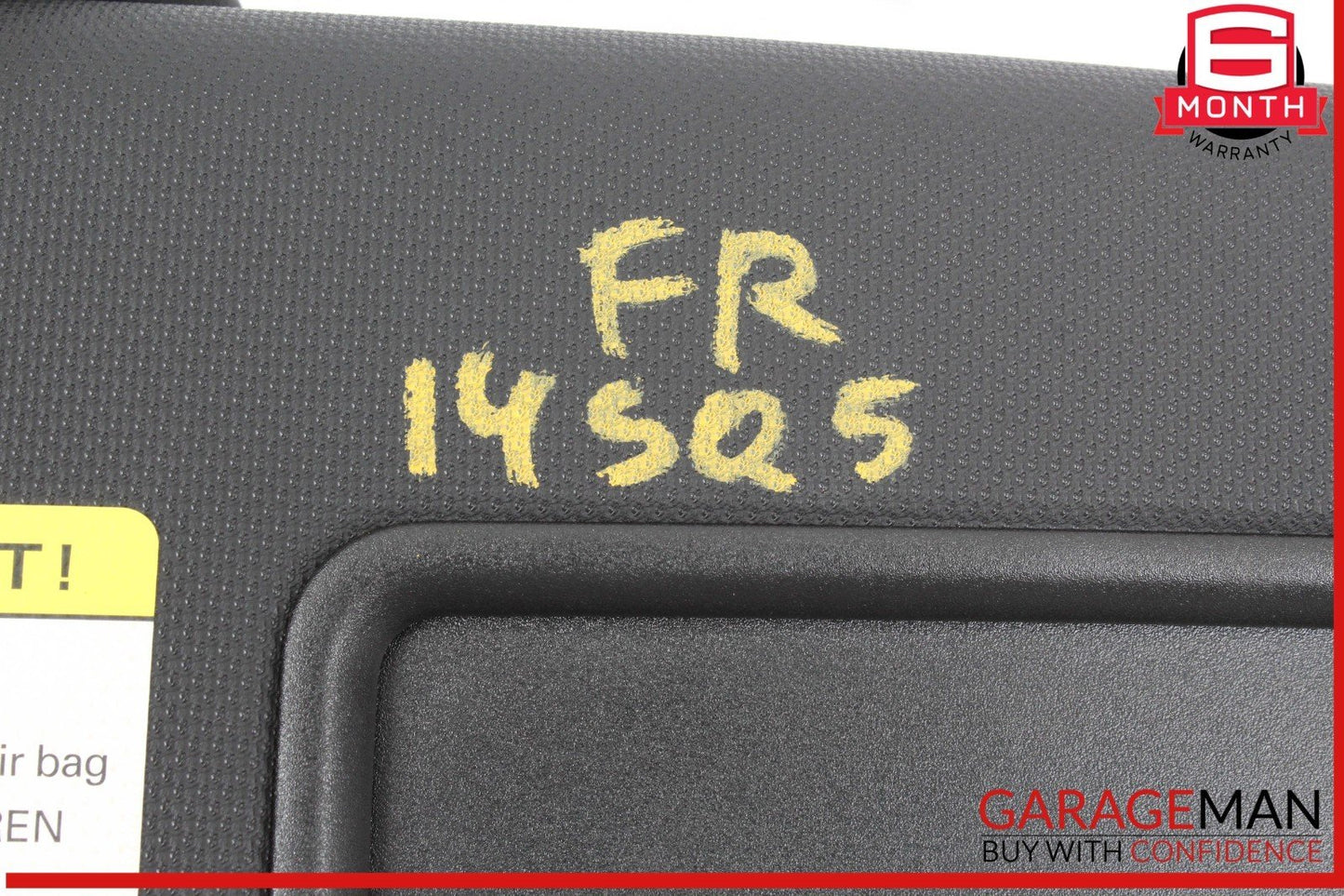 14-17 Audi SQ5 Front Right Passenger Side Sun Visor Sunvisor Black 8K0857552 OEM