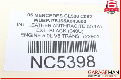 00-13 Mercedes W215 CL500 Seat Belt Seatbelt Tension Sensor 2158600505 OEM