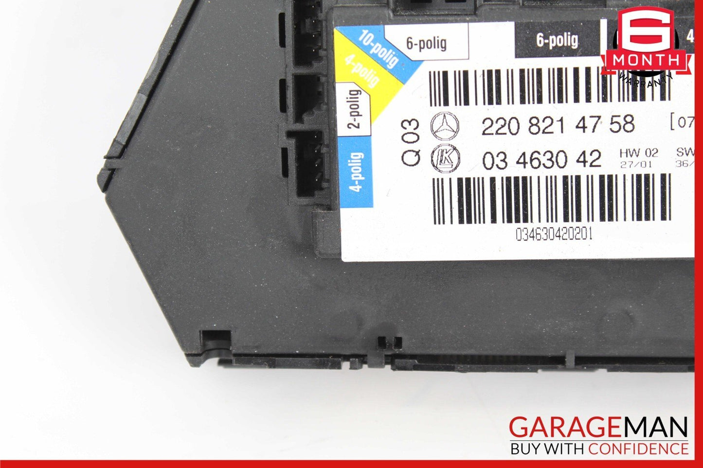 00-06 Mercedes W220 S430 S55 AMG Rear Left Driver Side Seat Control Switch OEM