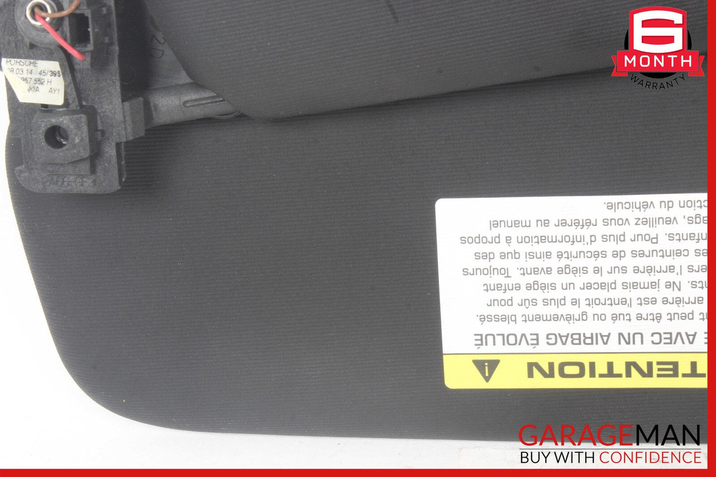 11-14 Porsche Cayenne 958 Sun Visor Sunvisor Front Right Side Black OEM
