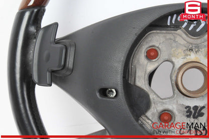 10-14 Mercedes W221 S550 S600 Steering Wheel w/ Paddle Shifters Wood OEM