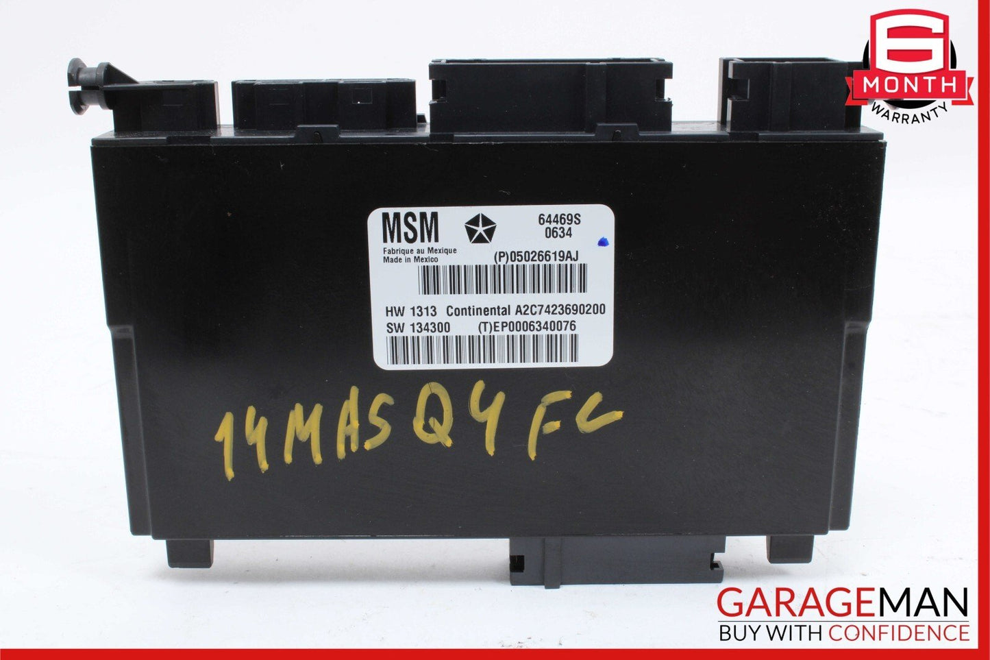 14-17 Maserati Ghibli Front Left Driver Side Seat Control Controller Module Unit