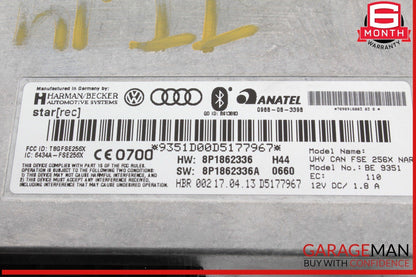 08-15 Audi TT TTS Quattro Bluetooth Telephone Communication Control Module Unit