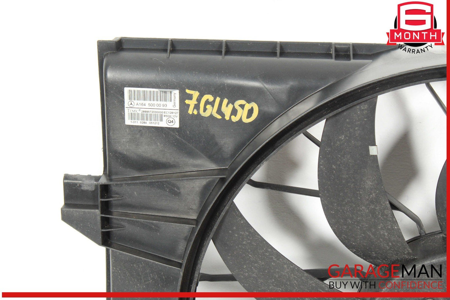 06-13 Mercedes X164 GL450 GL550 Engine Motor Radiator Cooling Fan Assembly OEM