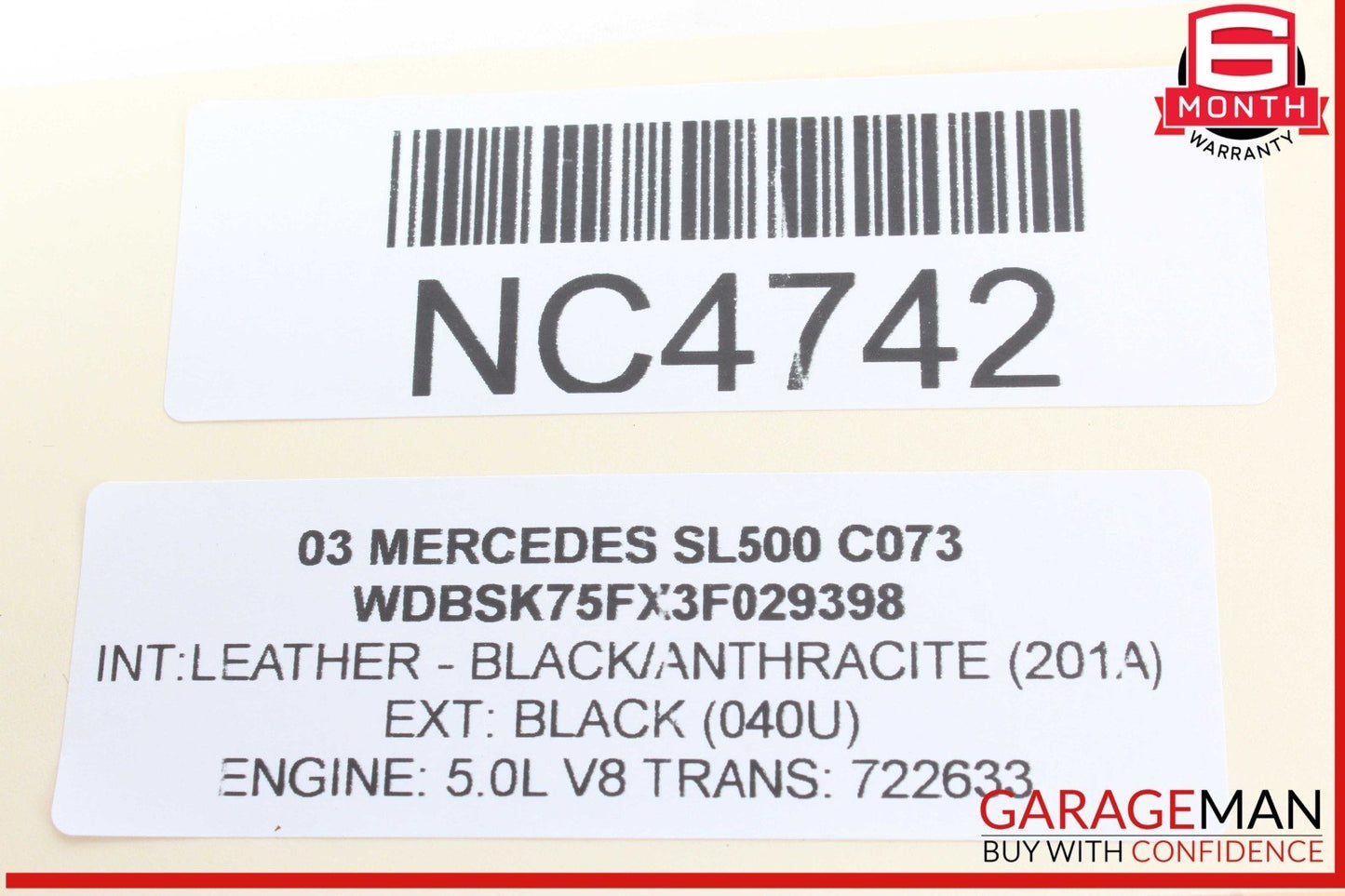 03-06 Mercedes R230 SL500 S55 Communication Voice Control Module 2038200885 OEM