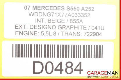 07-13 Mercedes W221 S550 S63 AMG Door Keyless Go Control Module 2218708086 OEM