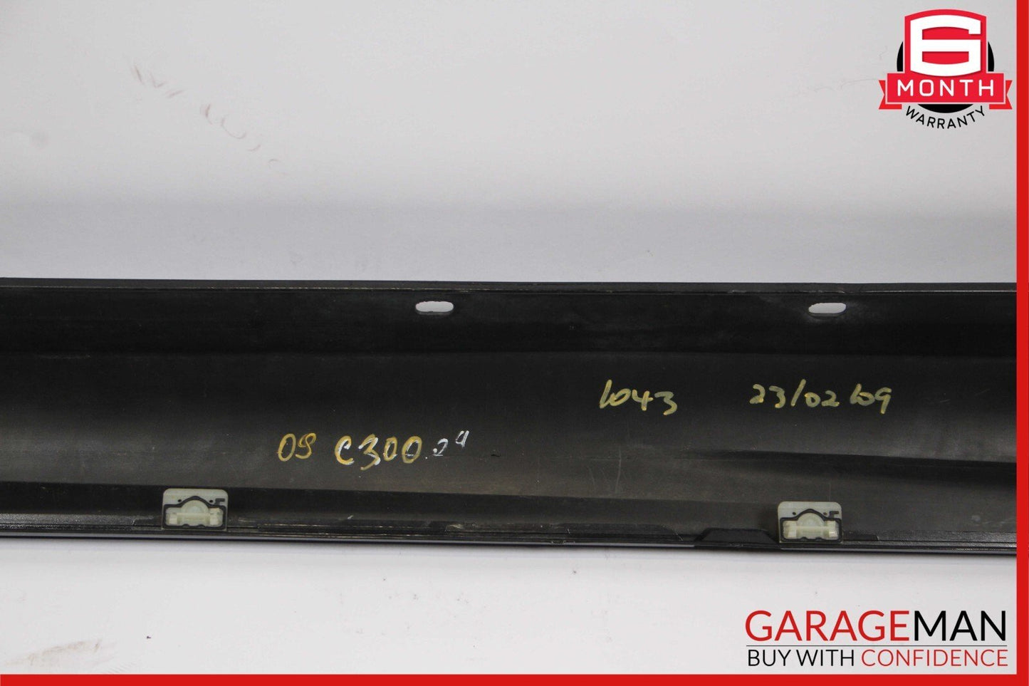 08-14 Mercedes W204 C300 C350 Left Side Skirt Rocker Moulding Cover Panel Black