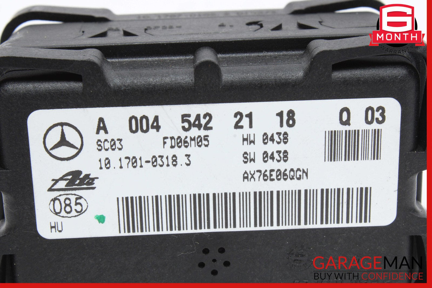 07-09 Mercedes W221 S550 S63 AMG CL550 Yaw Rate Acceleration Sensor Module Unit