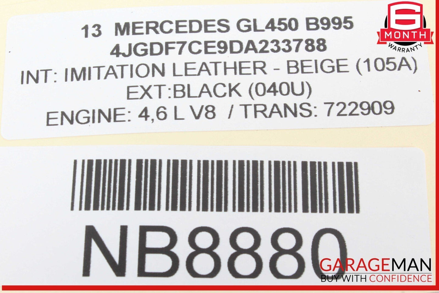 13-16 Mercedes X166 GL450 Yaw Rate Speed Stability Computer Sensor 0065422618