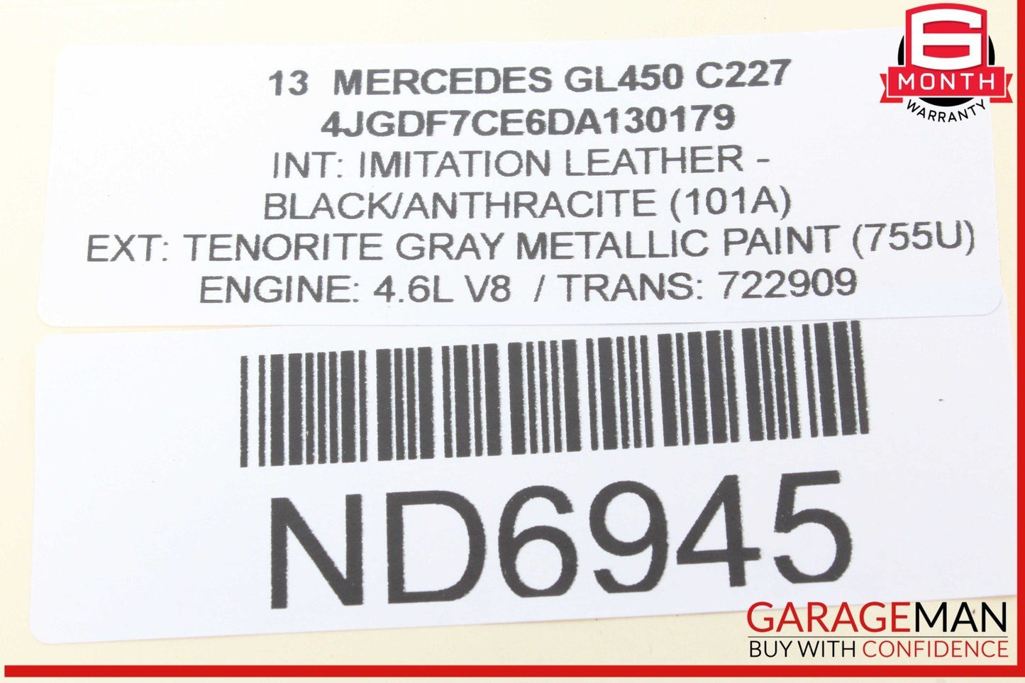 12-16 Mercedes X166 GL450 GL550 ML550 Rear Relay Fuse Box 1669063901 OEM