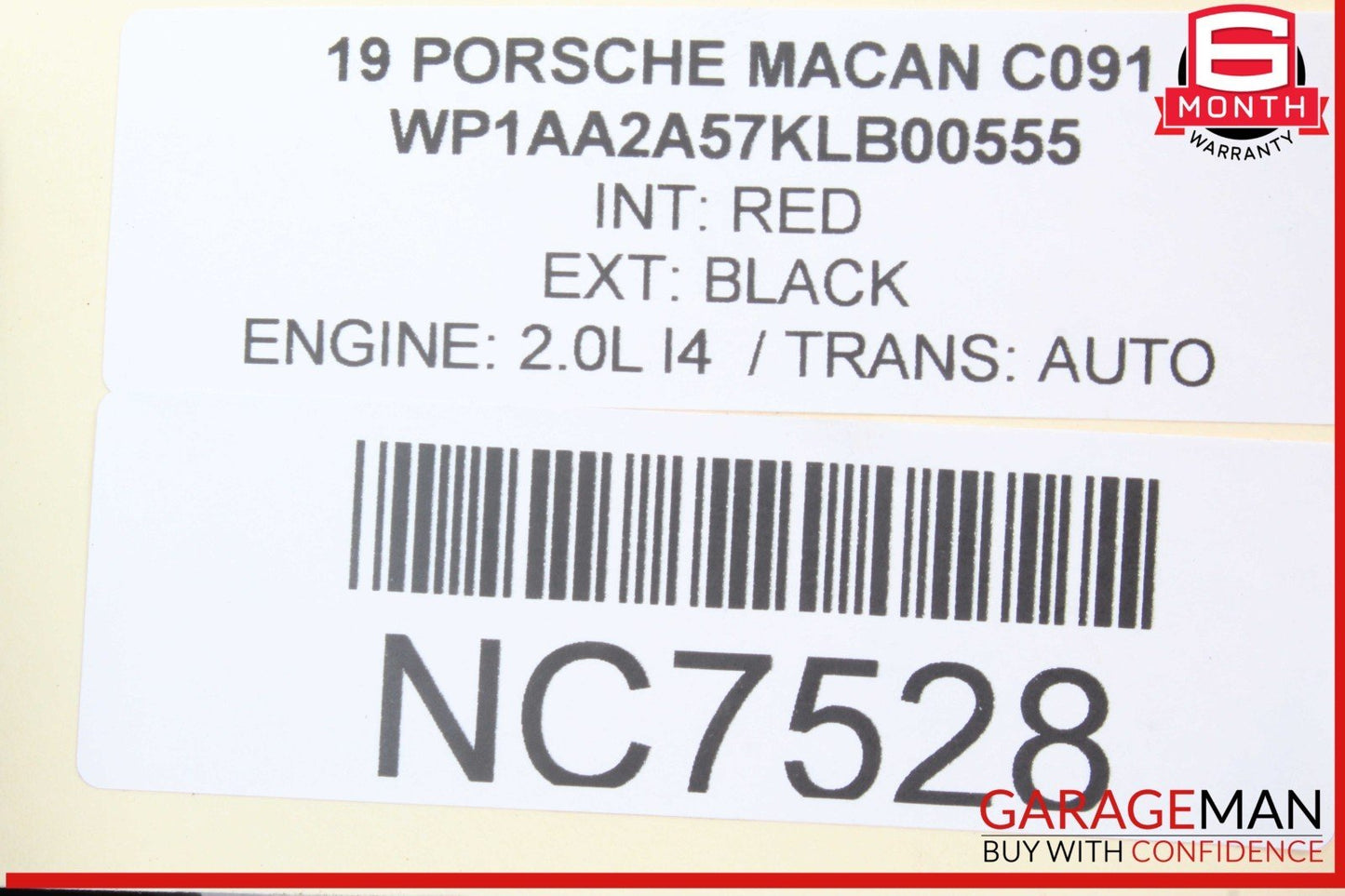 15-24 Porsche Macan Parking Brake Module Control Unit 95B907801C OEM