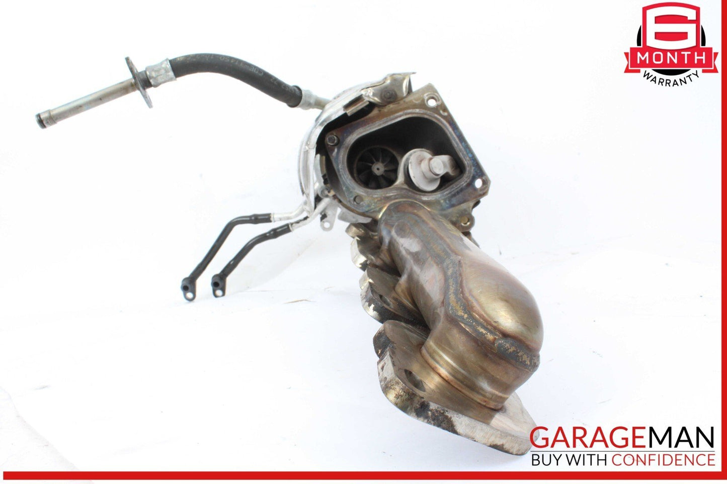 11-18 Mercedes W218 CLS550 4.7L V8 Left Side Turbocharger Turbo Charger Manifold