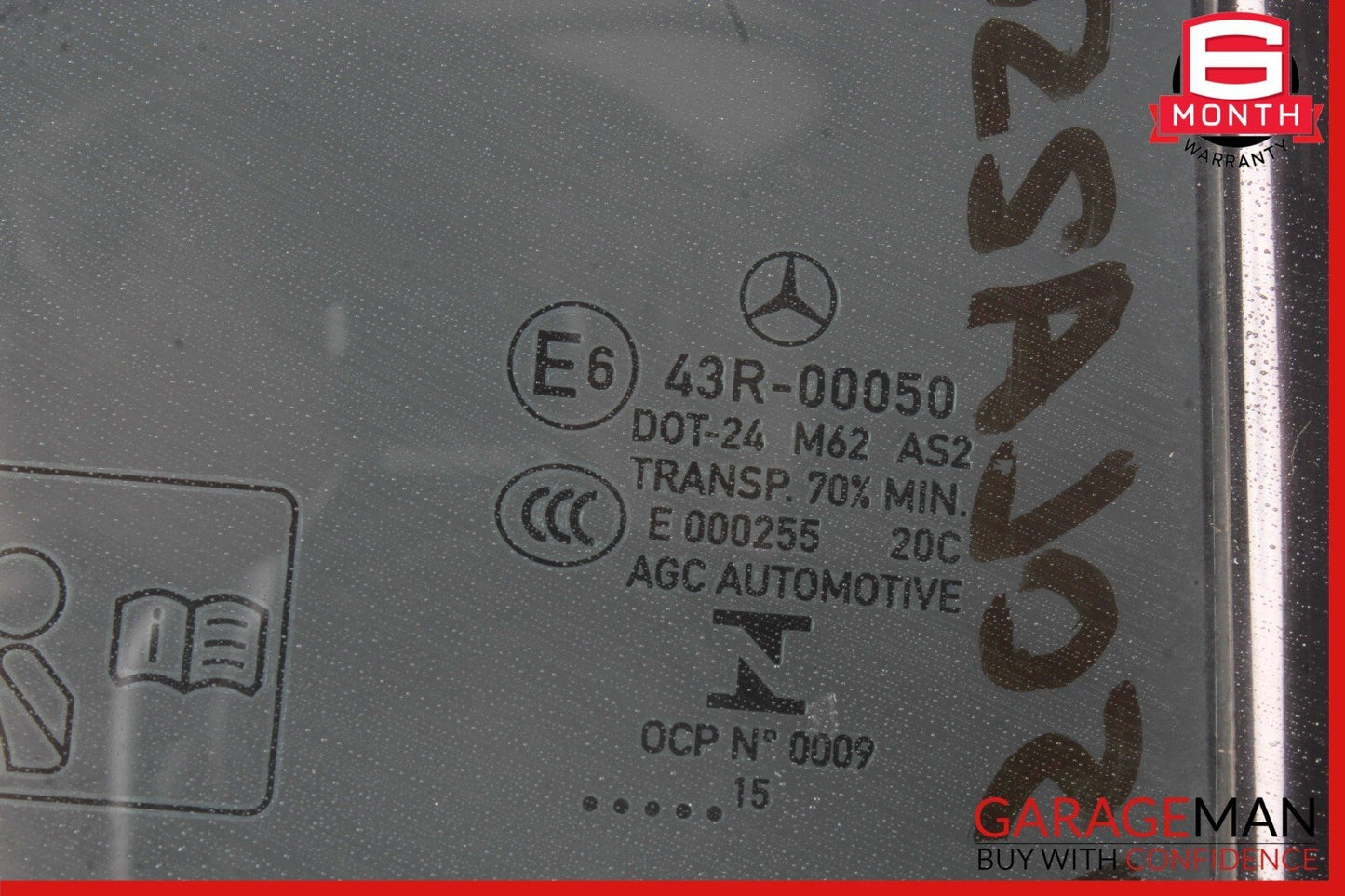 14-19 Mercedes W117 CLA250 Rear Right Passenger Door Quarter Window Glass OEM