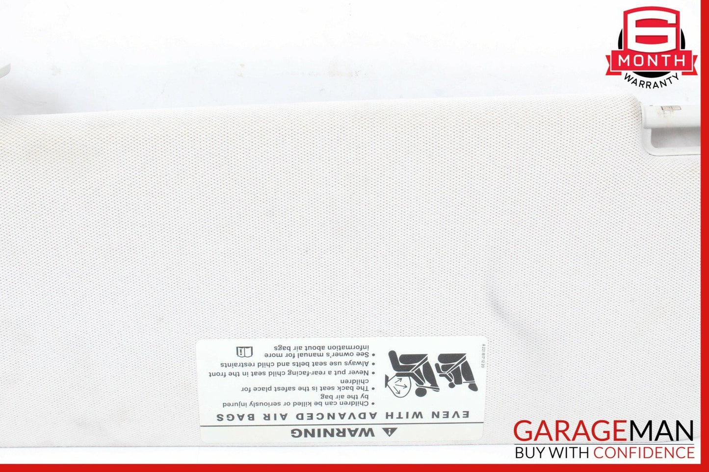 07-09 Mercedes W211 E350 Front Right Sunvisor Sun Visor Shade Cover Suede Gray