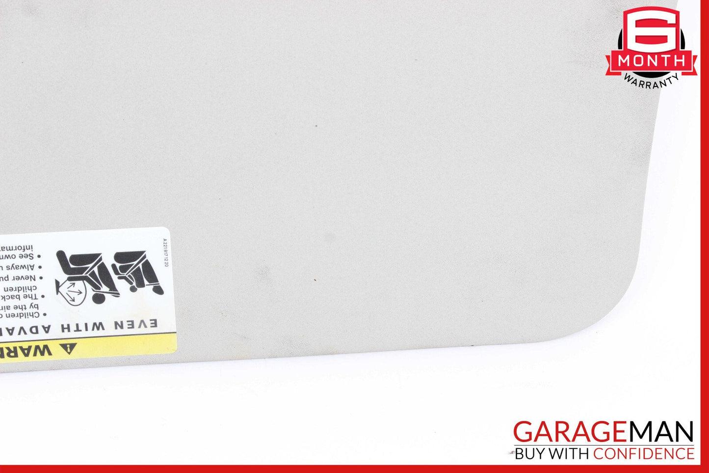 06-12 Mercedes X164 GL450 ML450 Front Right Side Sun Visor Sunvisor Shade Gray