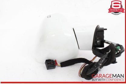 08-15 Audi TT TTS Front Left Driver Side Door Rear View Mirror White OEM