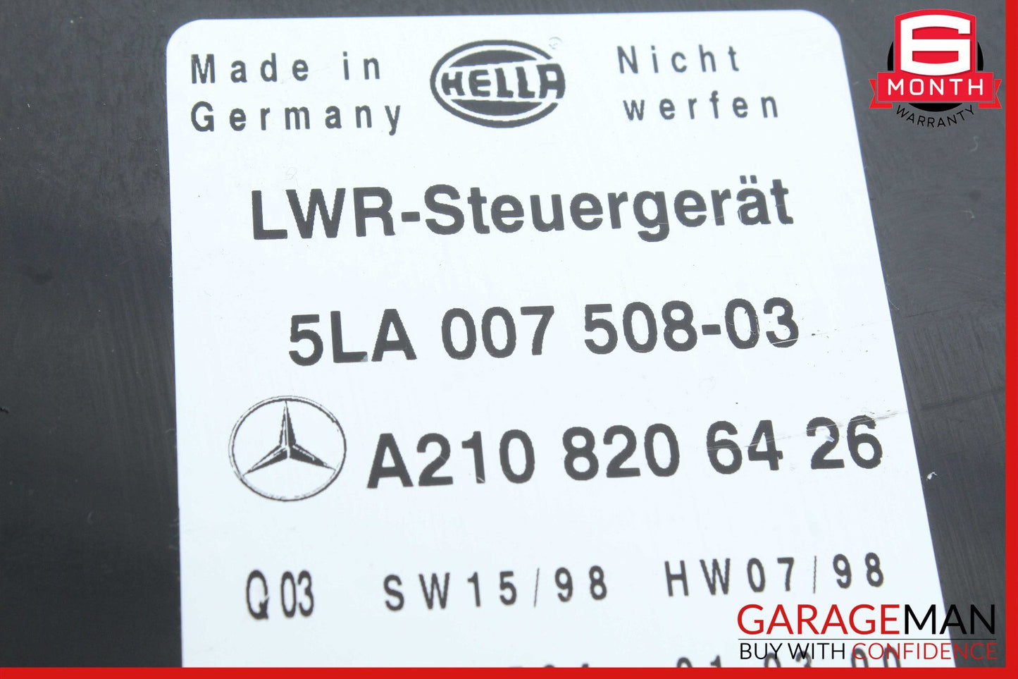 98-03 Mercedes W210 E320 CLK430 Headlight Lamp Range Control Module OEM