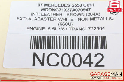07-13 Mercedes W221 S550 S63 Front Left Driver Side Under Seat Control Unit OEM