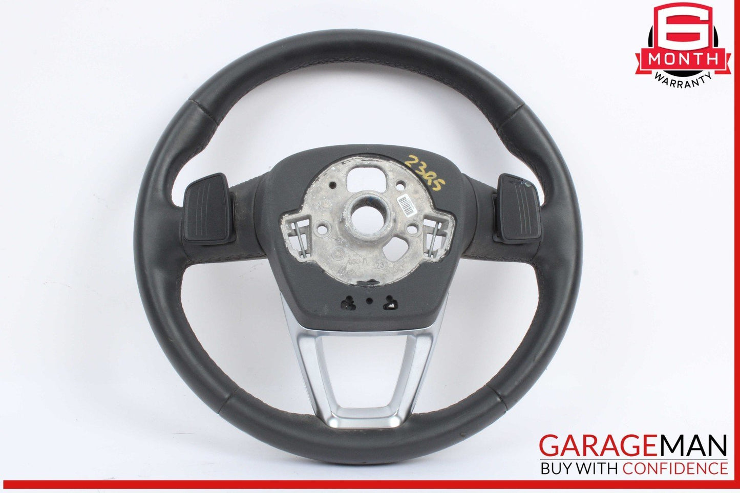 18-25 Audi Q5 Heated Leather Steering Wheel w/ Paddle Shifters Black 80A419091CM