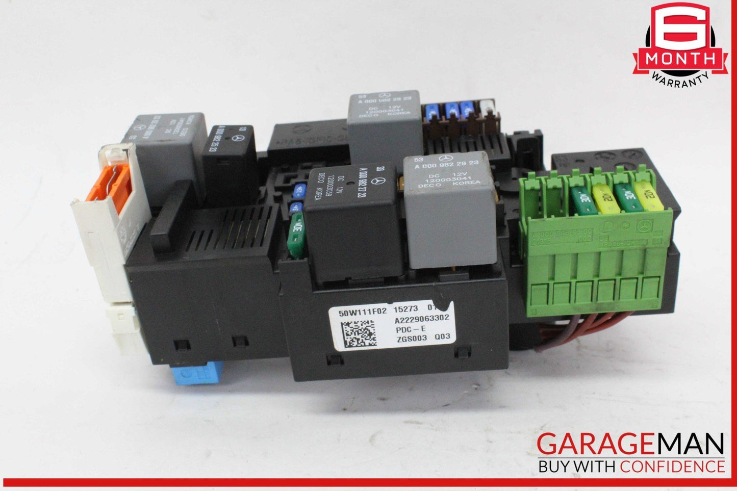 14-18 Mercedes W222 S550 S600 S550e GLC350e Relay Fuse Box 2229063302 OEM