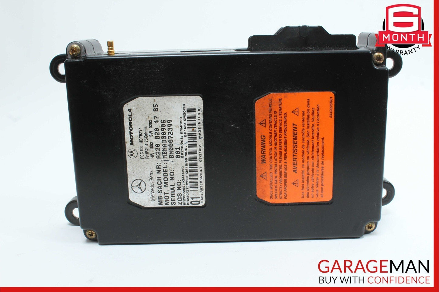 00-06 Mercedes R230 SL500 CLK55 AMG Voice Command Control Module 2208204785 OEM