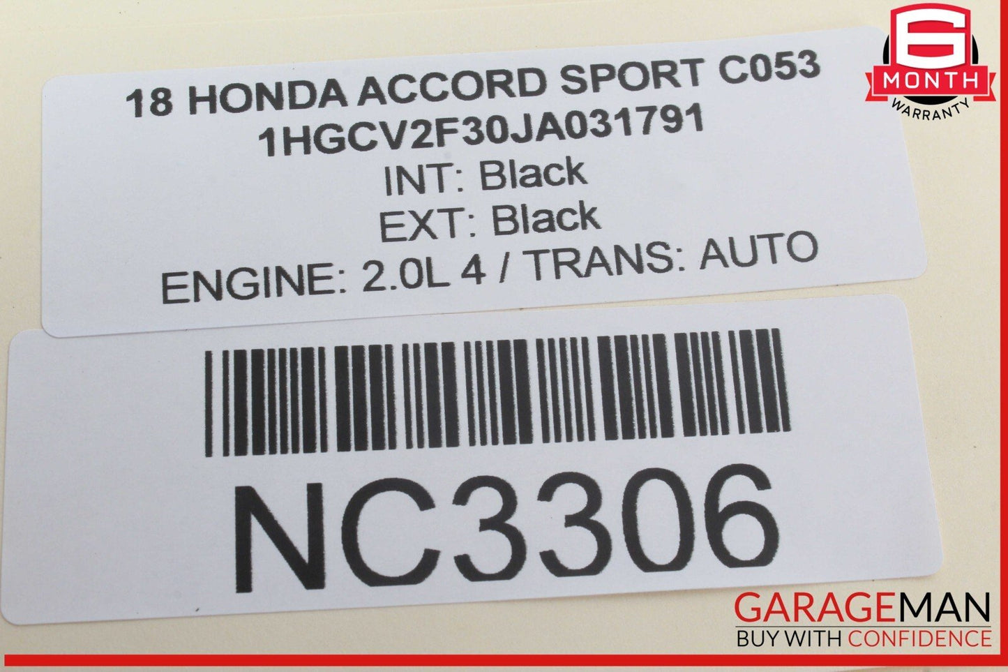 18-22 Honda Accord Sport Front HCS Unit Control Module Unit 81289TVA8A610M1 OEM