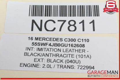 16-19 Mercedes W205 C300 C350e Rear Left Driver Side Door Control Module Unit