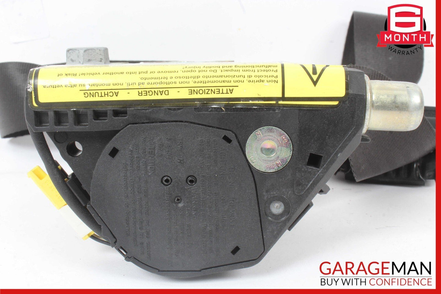 03-08 Maserati Quattroporte M139 Front Left Driver Side Seat Belt Black OEM