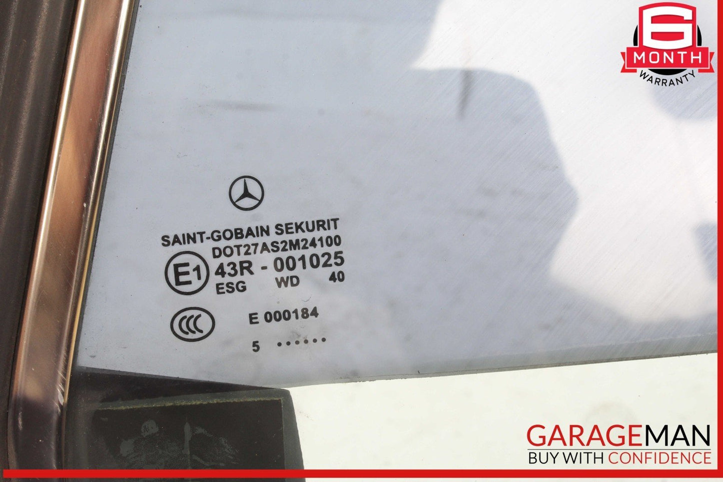 03-12 Mercedes R230 SL500 SL55 AMG Rear Left Side Quarter Window Glass OEM