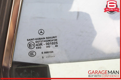 03-12 Mercedes R230 SL500 SL55 AMG Rear Left Side Quarter Window Glass OEM