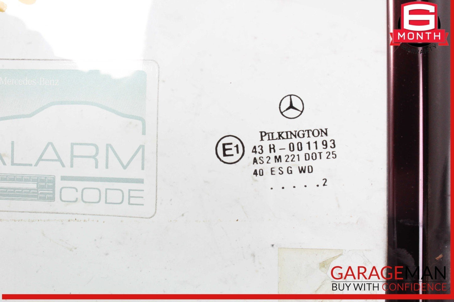 97-04 Mercedes R170 SLK230 SLK320 Rear Right Side Quarter Window Glass OEM