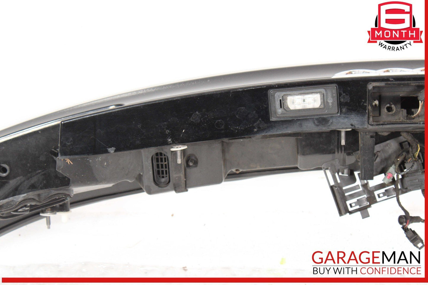 12-18 Audi A7 Rear Trunk Lid Tailgate Spoiler Panel Spoiler Mount Black OEM