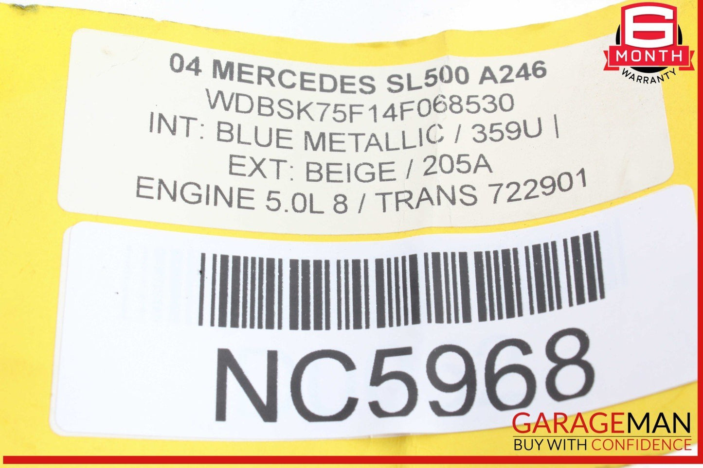 03-12 Mercedes R230 SL500 SL55 AMG Front Left Under Seat Control Module Unit OEM