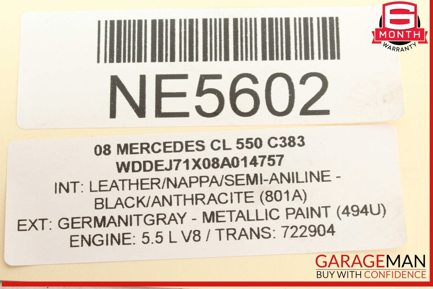 07-14 Mercedes W216 CL550 S63 S65 AMG Front Right Side Lower Control Arm OEM