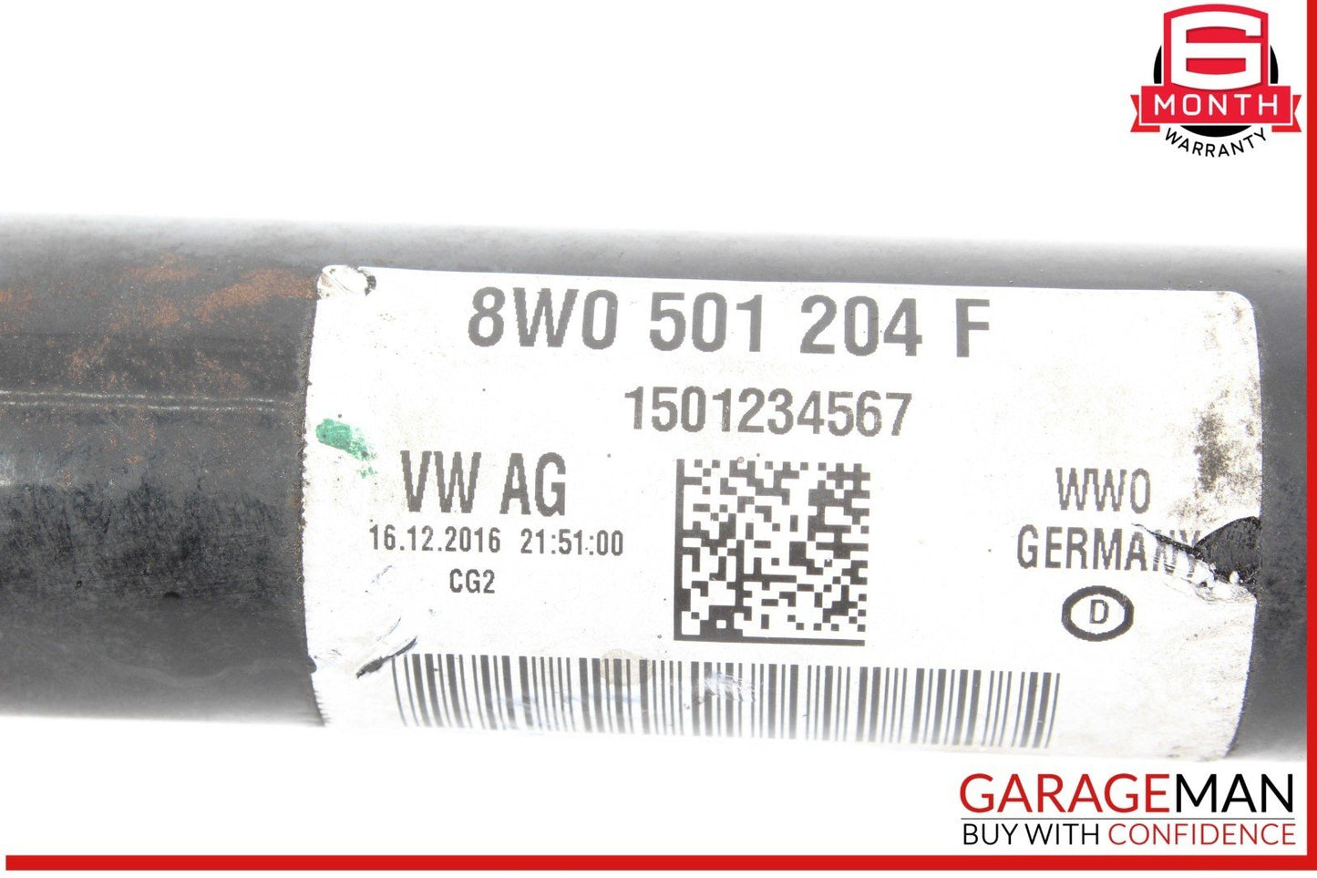18-24 Audi S5 RS5 Rear Right Passenger Side CV Axle Driveshaft 8W0501204F OEM