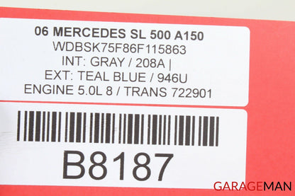 03-08 Mercedes R230 SL500 Front Left Bumper Support Reinforcement Bracket OEM