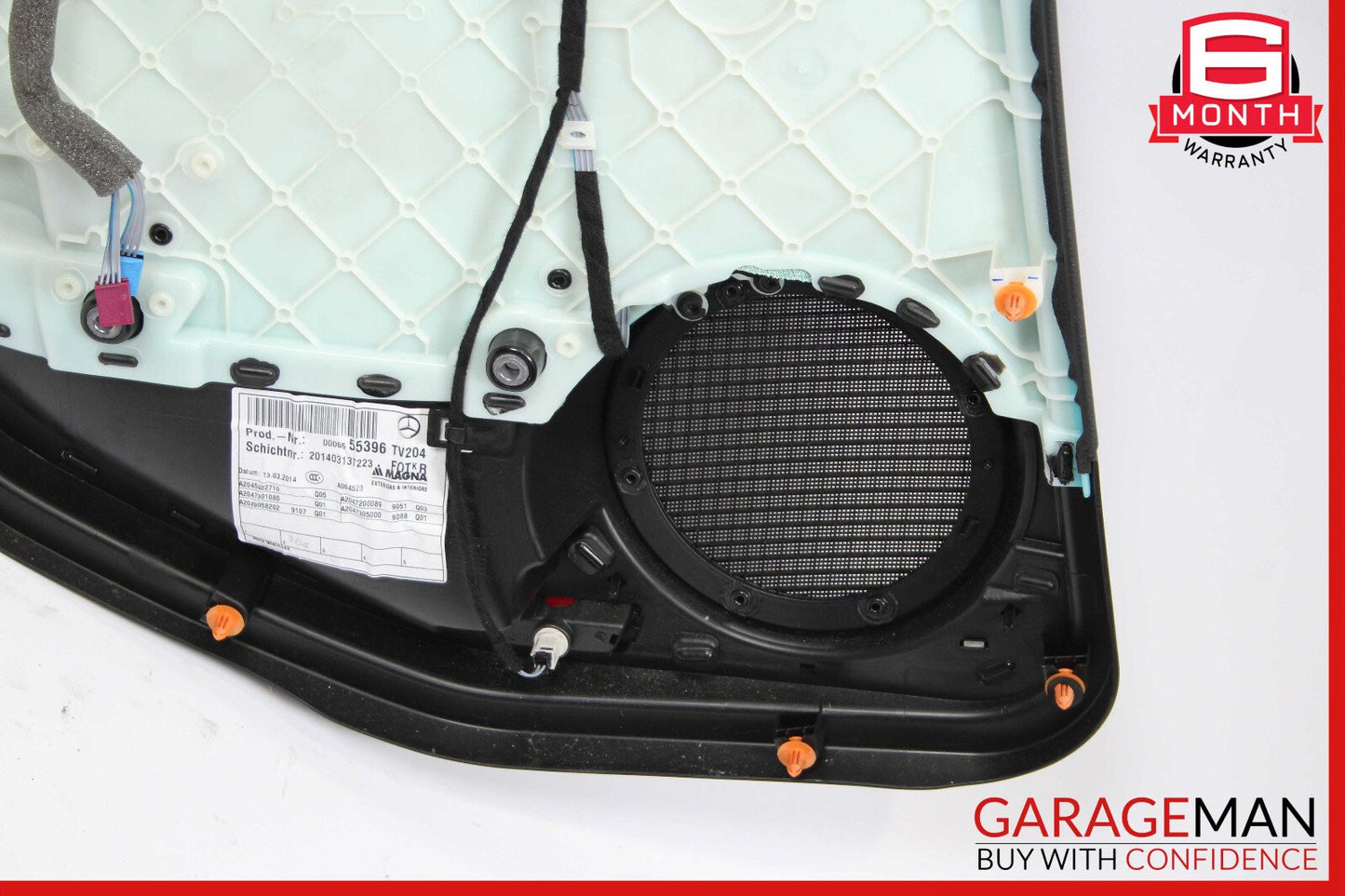 08-14 Mercedes W204 C300 C350 Rear Right Interior Door Panel OEM