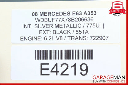 01-09 Mercedes W211 E63 C55 CLK55 Trunk Lid Lock Latch Handle OEM