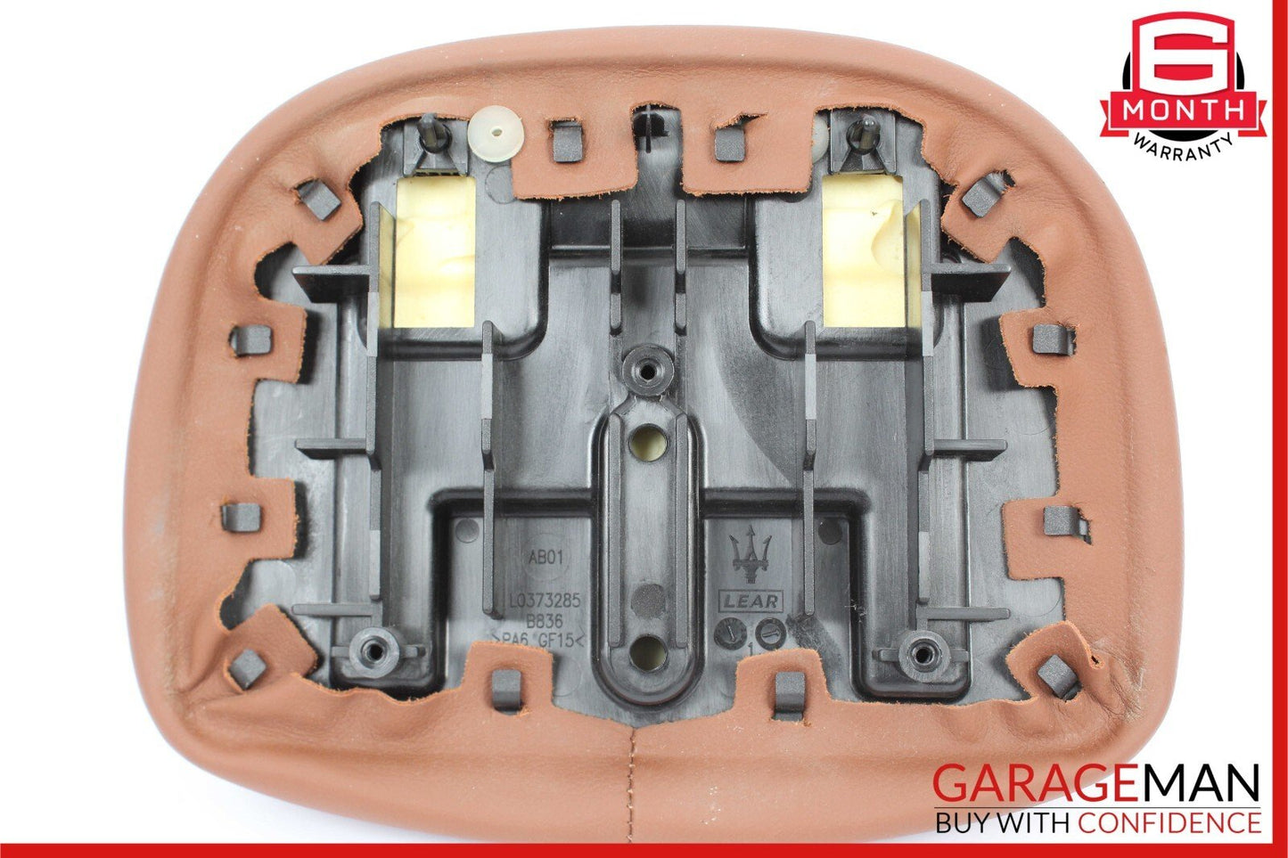 14-17 Maserati Ghibli Front Left / Right Seat Headrest Head Rest Brown
