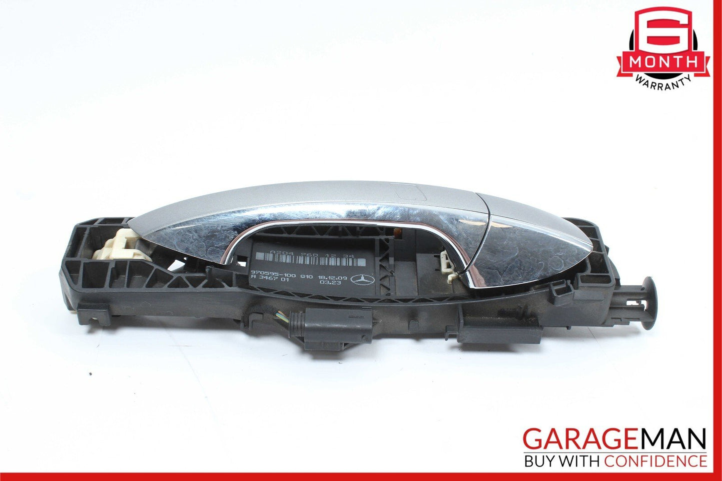 12-14 Mercedes W204 C300 Sedan Right Exterior Door Handle Palladium Silver