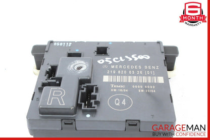 06-11 Mercedes W219 CLS500 CLS55 AMG Rear Right Door Control Module 2198200326