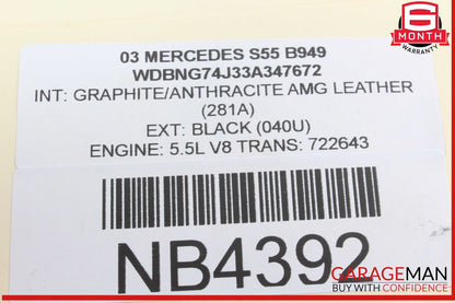 00-06 Mercedes W220 S55 AMG Front Right / Left Side Transverse Lower Control Arm