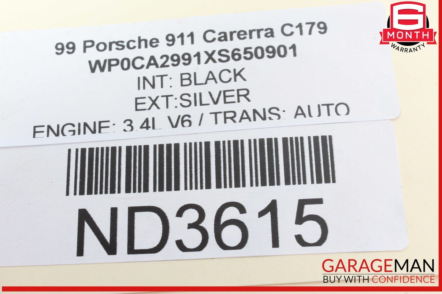 97-05 Porsche 911 Carrera Engine Oil Cooler Heat Exchanger Behr 99610702557 OEM