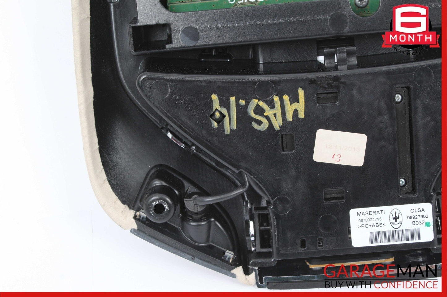 14-17 Maserati Ghibli Front Overhead Dome Light Lamp Switch Control Module OEM
