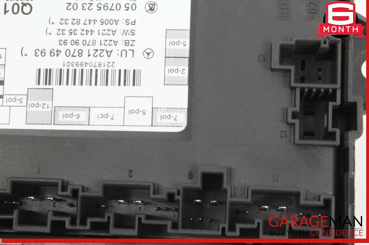 07-13 Mercedes W221 S550 S63 AMG Rear Left or Right Door Control Module Unit OEM