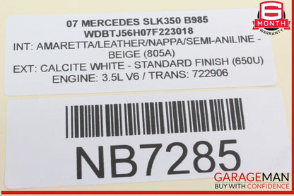 03-09 Mercedes W209 CLK350 CLK500 Front Left Side Exterior Door Handle OEM